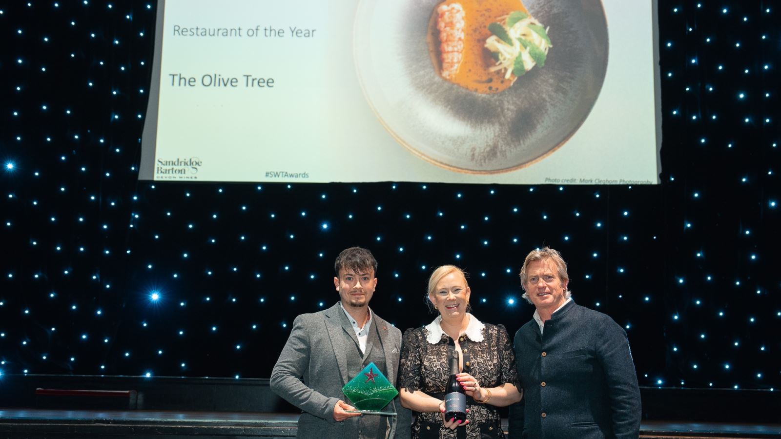 The Oliver Tree in Bath winning a South West Tourism Award